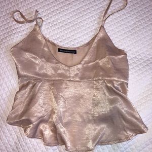 Brandy Melville Rose Silk top